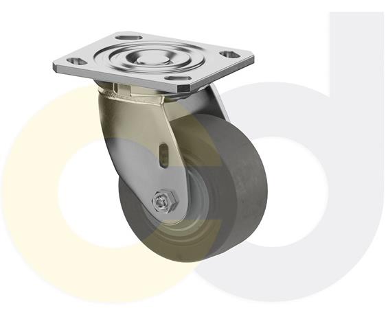 STAINLESS STEEL CASTERS - THERMO-RUBBER WHEELS