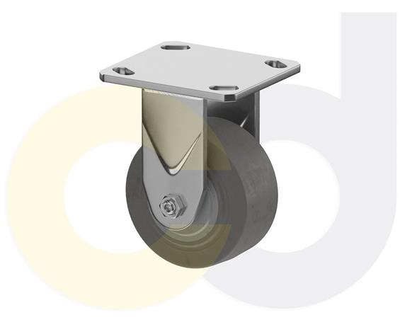 STAINLESS STEEL CASTERS - THERMO-RUBBER WHEELS