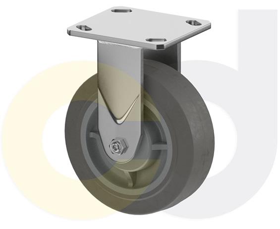 STAINLESS STEEL CASTERS - THERMO-RUBBER WHEELS