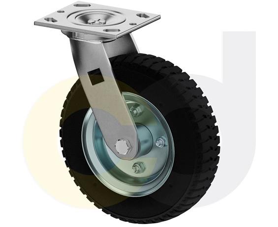 PNEUMATIC, SOLID &amp; FLAT-FREE CASTERS - SOLID MONOPRENE WHEELS