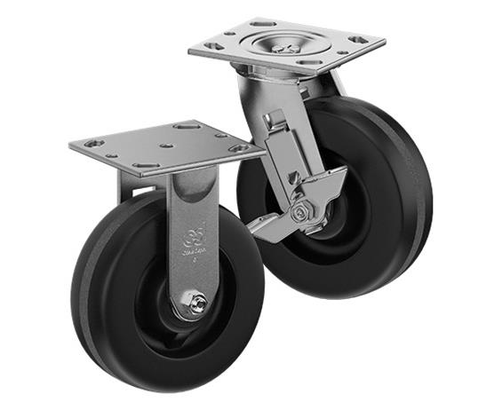 ZINC PLATED CASTERS - PHENOLIC WHEELS