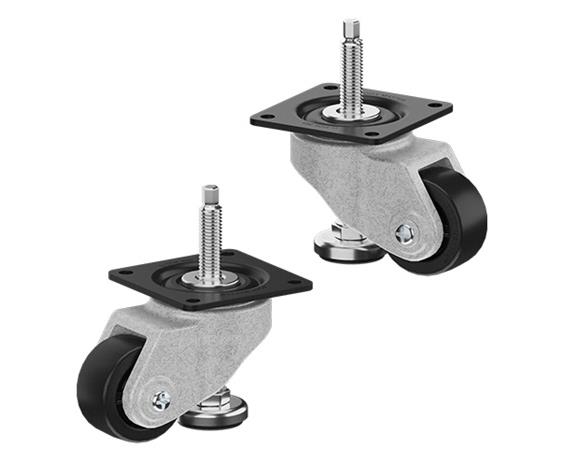 CASTERDEPOT LEVELING CASTERS - EXTENDED FOOT ADJUSTMENT - CAPACITIES UP TO 700 KG.