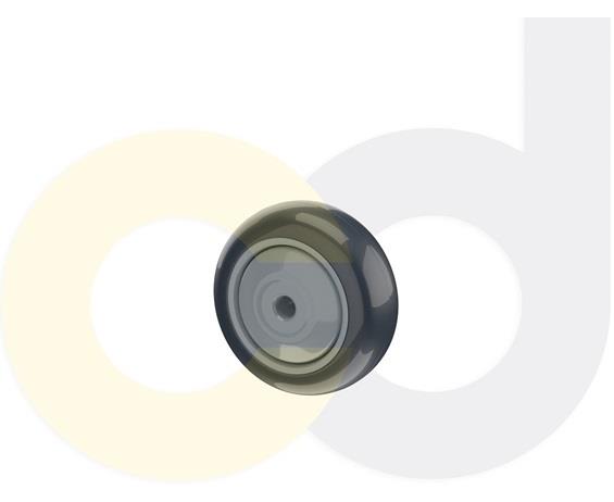 ZINC PLATED CASTERS - THERMO-URETHANE WHEELS