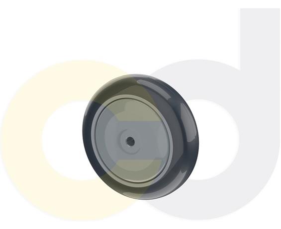 ZINC PLATED CASTERS - THERMO-URETHANE WHEELS