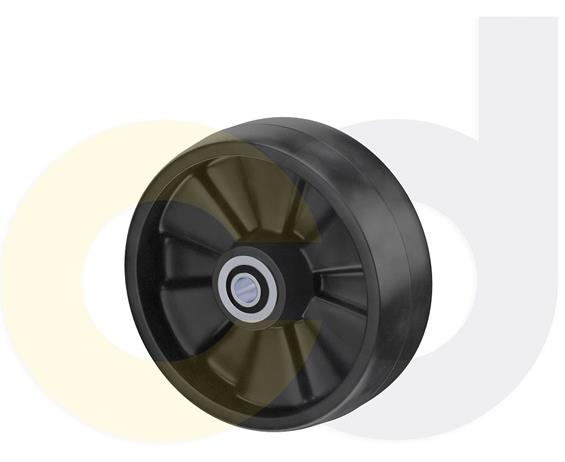 ZINC PLATED CASTERS - GLASS-FILLED NYLON WHEELS