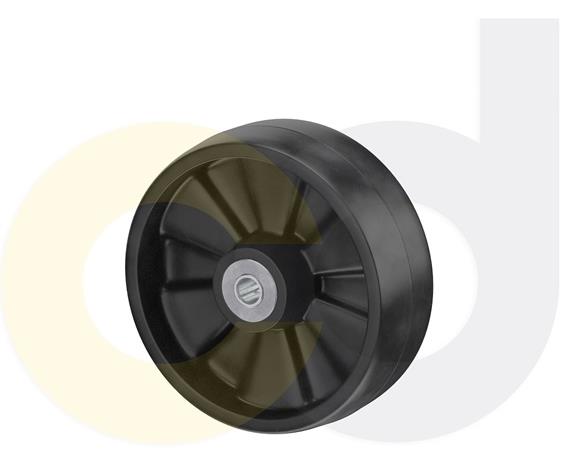 STAINLESS STEEL CASTERS - GLASS-FILLED NYLON WHEELS