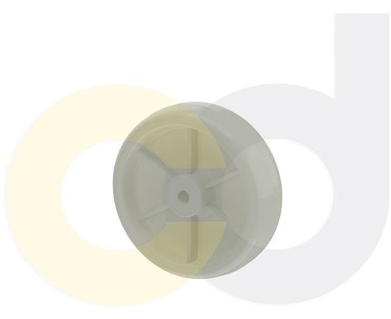 STAINLESS STEEL CASTERS - WHITE NYLON WHEELS