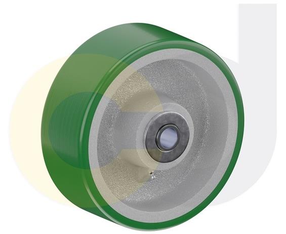 CASTERDEPOT TOP PLATE CASTERS - POLY ON CAST IRON WHEEL - CAPACITIES UP TO 3000 LBS.