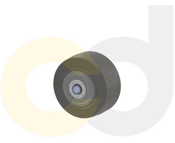 ZINC PLATED CASTERS - THERMO-RUBBER WHEELS