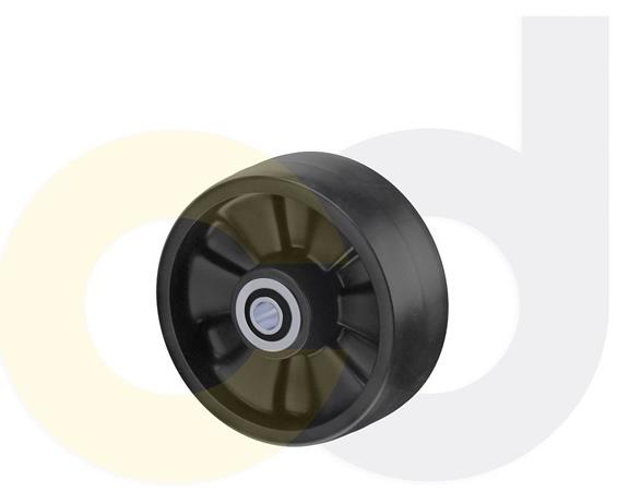 ZINC PLATED CASTERS - GLASS-FILLED NYLON WHEELS