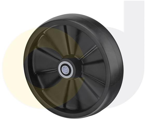 ZINC PLATED CASTERS - GLASS-FILLED NYLON WHEELS
