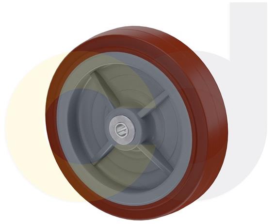 STAINLESS STEEL CASTERS - THERMO-URETHANE WHEELS