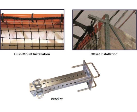 INSTALLATION HARDWARE FOR PALLET RACK GUARD NET SYSTEMS