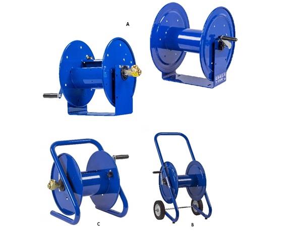 PORTABLE &amp; FIXED MOUNT HAND CRANK HOSE REELS