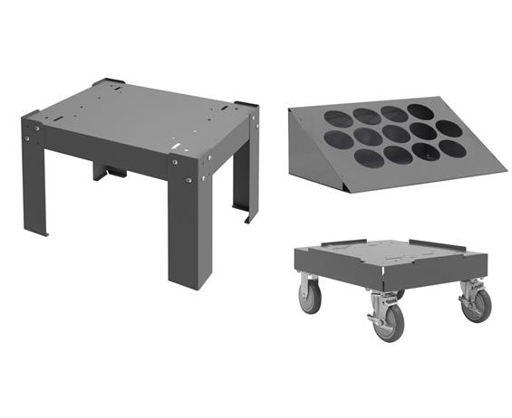 COMPARTMENT BOX SLIDE RACK BASES AND BIN TOPPER