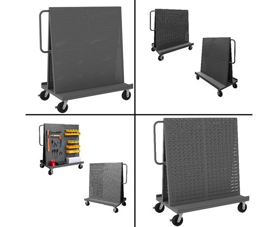 LOUVERED PANEL &amp; PEGBOARD A-FRAME TRUCKS