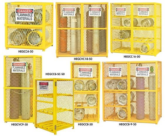 GAS CYLINDER STORAGE CABINETS
