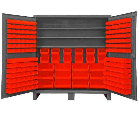 HEAVY DUTY STORAGE CABINETS WITH HOOK-ON BINS