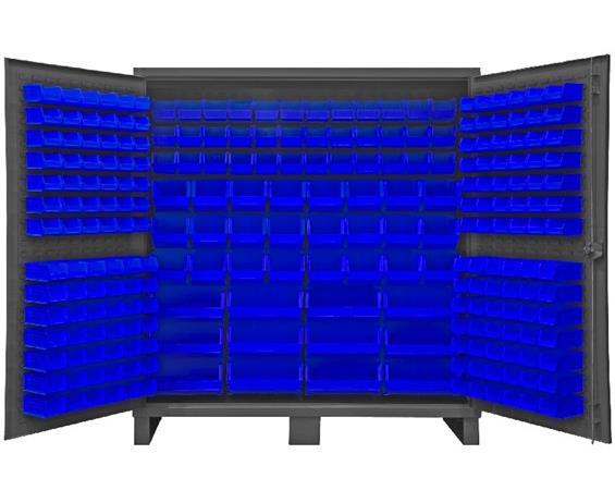 HEAVY DUTY STORAGE CABINETS WITH HOOK-ON BINS
