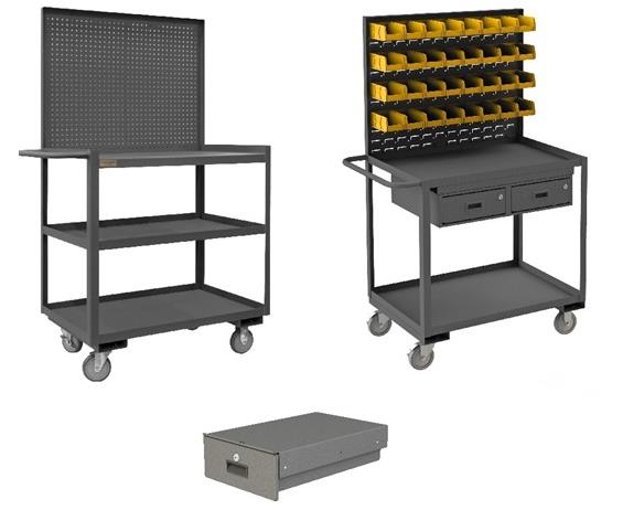 SHELF CARTS/WORKSTATIONS WITH PANELS