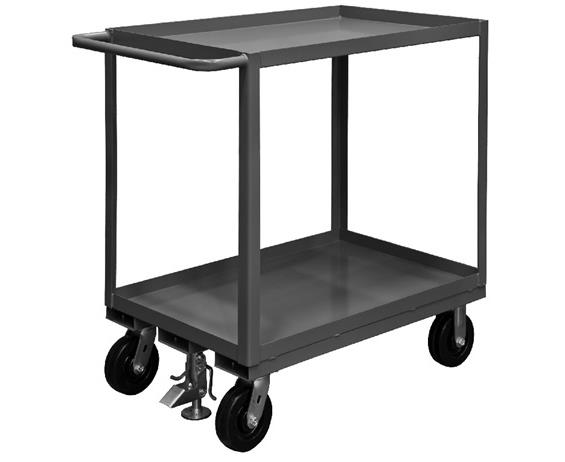 2 SHELF STOCK TRUCKS WITH FLOOR LOCK