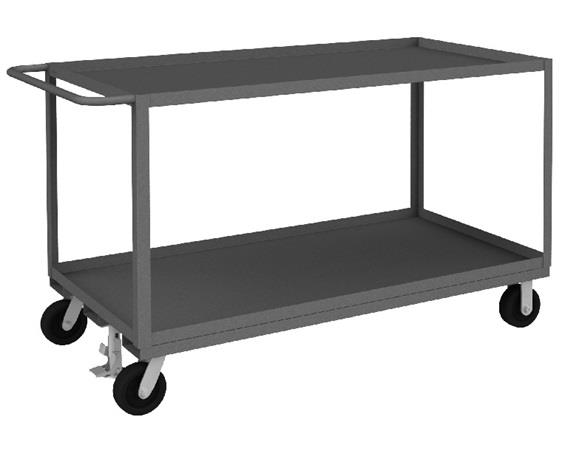 2 SHELF STOCK TRUCKS WITH FLOOR LOCK