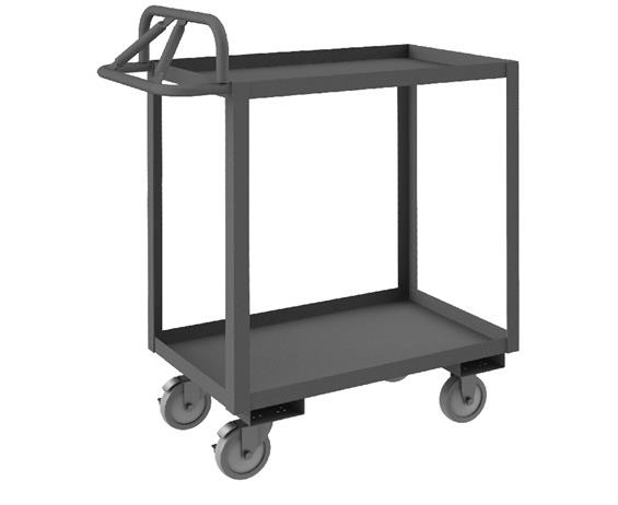 ROLLING STOCK CART WITH ERGONOMIC HANDLE