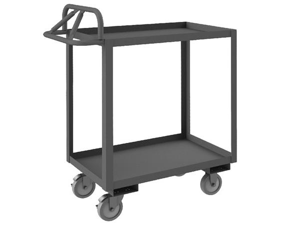 ROLLING STOCK CART WITH ERGONOMIC HANDLE