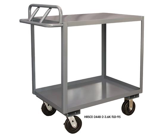 ROLLING STOCK CART WITH ERGONOMIC HANDLE