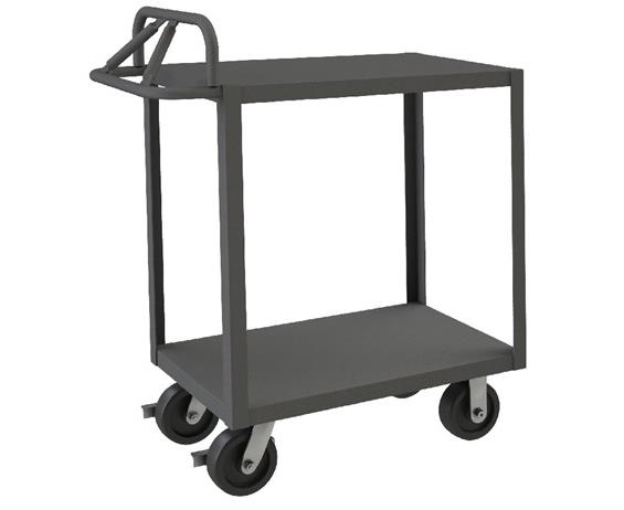 ROLLING STOCK CART WITH ERGONOMIC HANDLE
