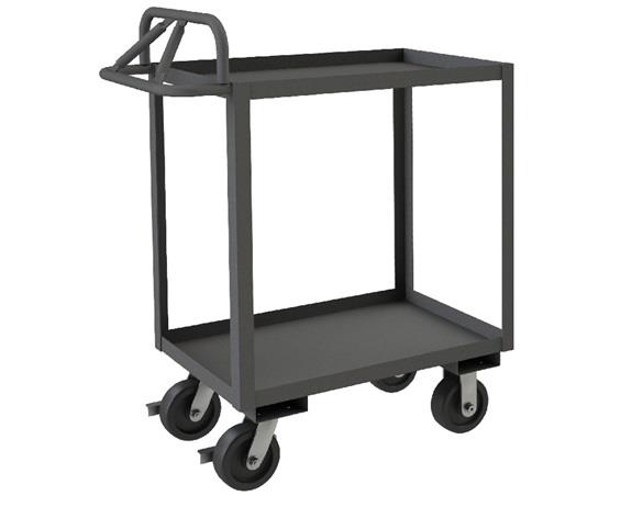 ROLLING STOCK CART WITH ERGONOMIC HANDLE