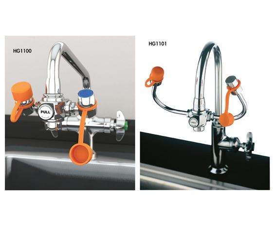 EYE SAFE FAUCET MOUNTED EYE WASHES
