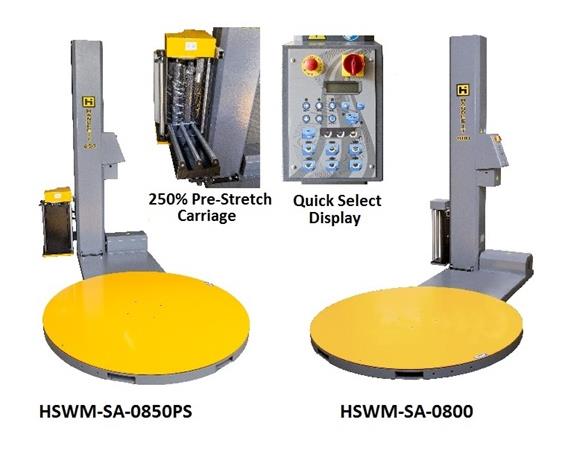 MID LEVEL LOW-PROFILE SEMI-AUTOMATIC STRETCH WRAP MACHINE