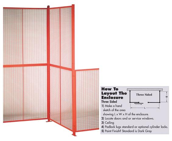 HIGH SECURITY WIRE PARTITION SYSTEM