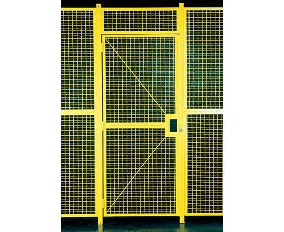 HIGH SECURITY WIRE PARTITION SYSTEM: HINGE DOORS