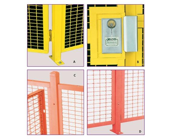 HIGH SECURITY WIRE PARTITION SYSTEM: INSTALLATION COMPONENTS