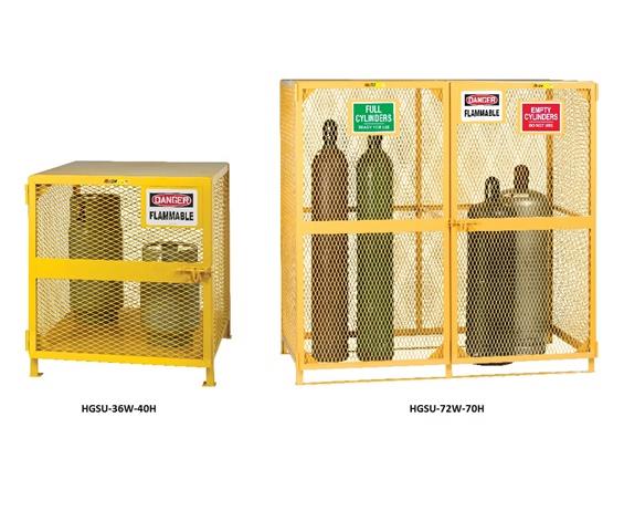 ALL-WELDED UPRIGHT GAS CYLINDER STORAGE UNITS