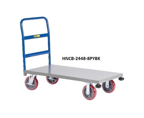 ALL-WELDED PLATFORM TRUCK WITH CORNER BUMPERS