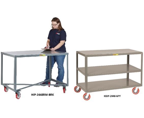 ALL-WELDED MOBILE TABLES