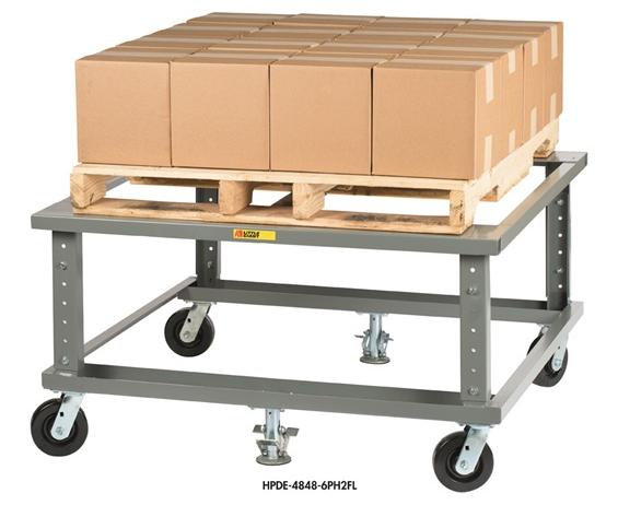 ERGONOMIC ADJUSTABLE HEIGHT MOBILE PALLET STAND
