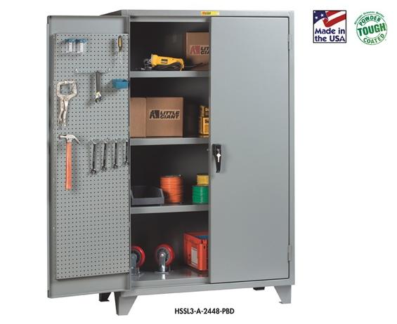 12 GA. CABINETS WITH PEGBOARD DOORS