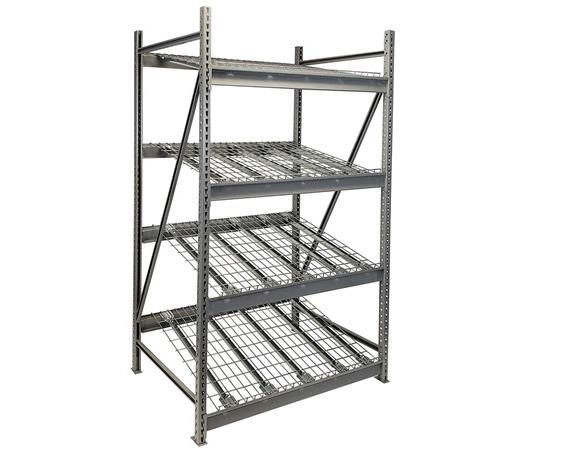 GRAVITY FLOW RACK- HEAVY-DUTY - BUILT WITH BULK STORAGE RACK