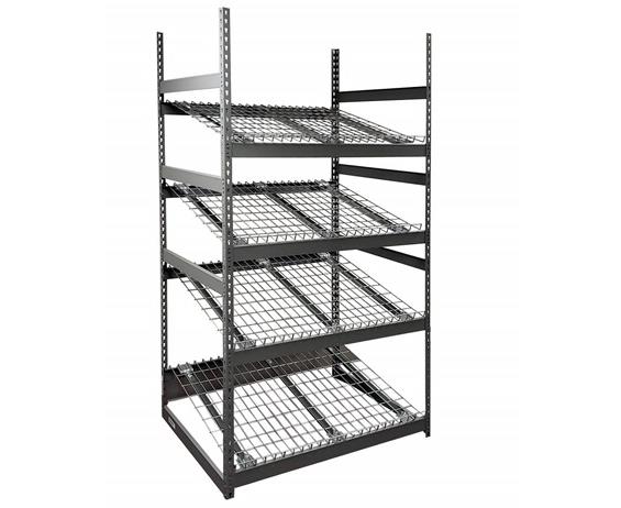 GRAVITY FLOW RACK- STANDARD DUTY- BUILT WITH RIVET RACK