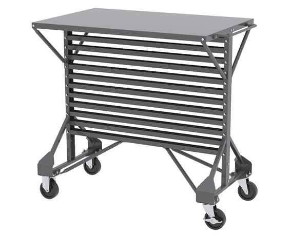 BIN SYSTEM RAIL RACKS &amp; BIN CARTS