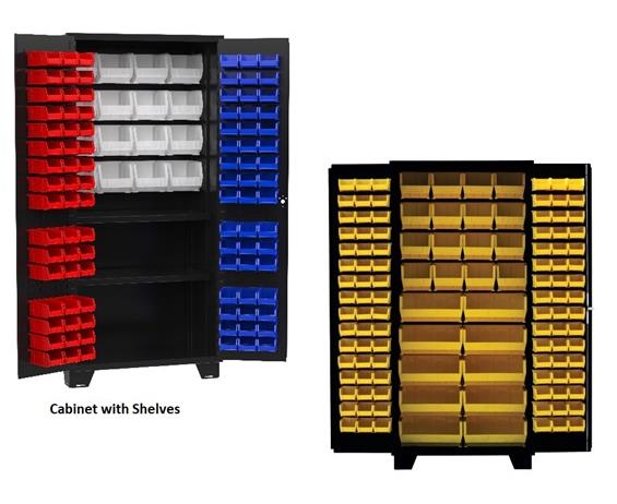 ALL-WELDED 14 GAUGE BIN CABINETS