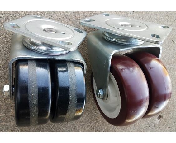 HEAVY-DUTY DUAL WHEEL CASTERS