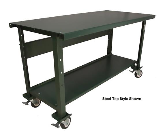 MOBILE OPEN LEG HEAVY DUTY WORKBENCH