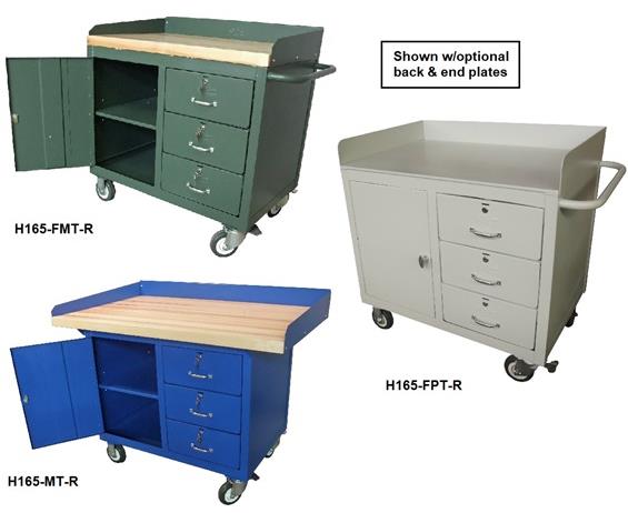THREE DRAWER MOBILE MAINTENANCE BENCH