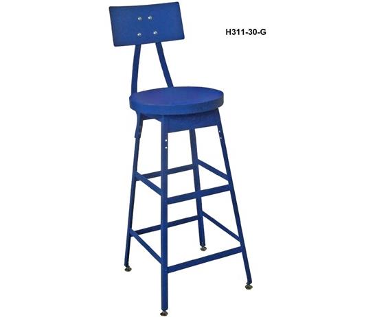 INDUSTRIAL SHOP STOOLS WITH STEEL SEAT AND STEEL BACKREST
