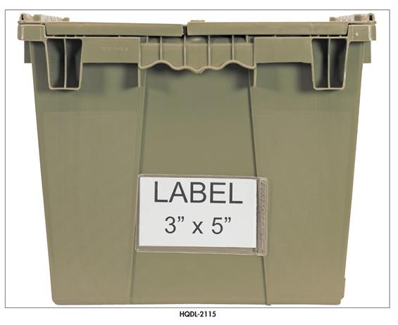 LABELS FOR HEAVY DUTY ATTACHED TOP CONTAINERS